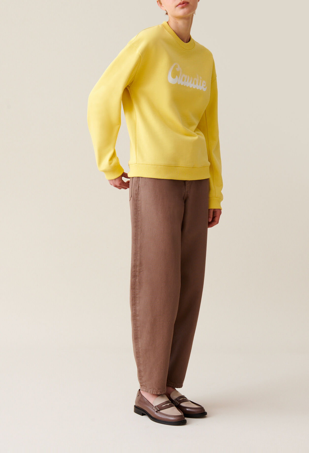 Oversized Claudie Print Sweatshirt