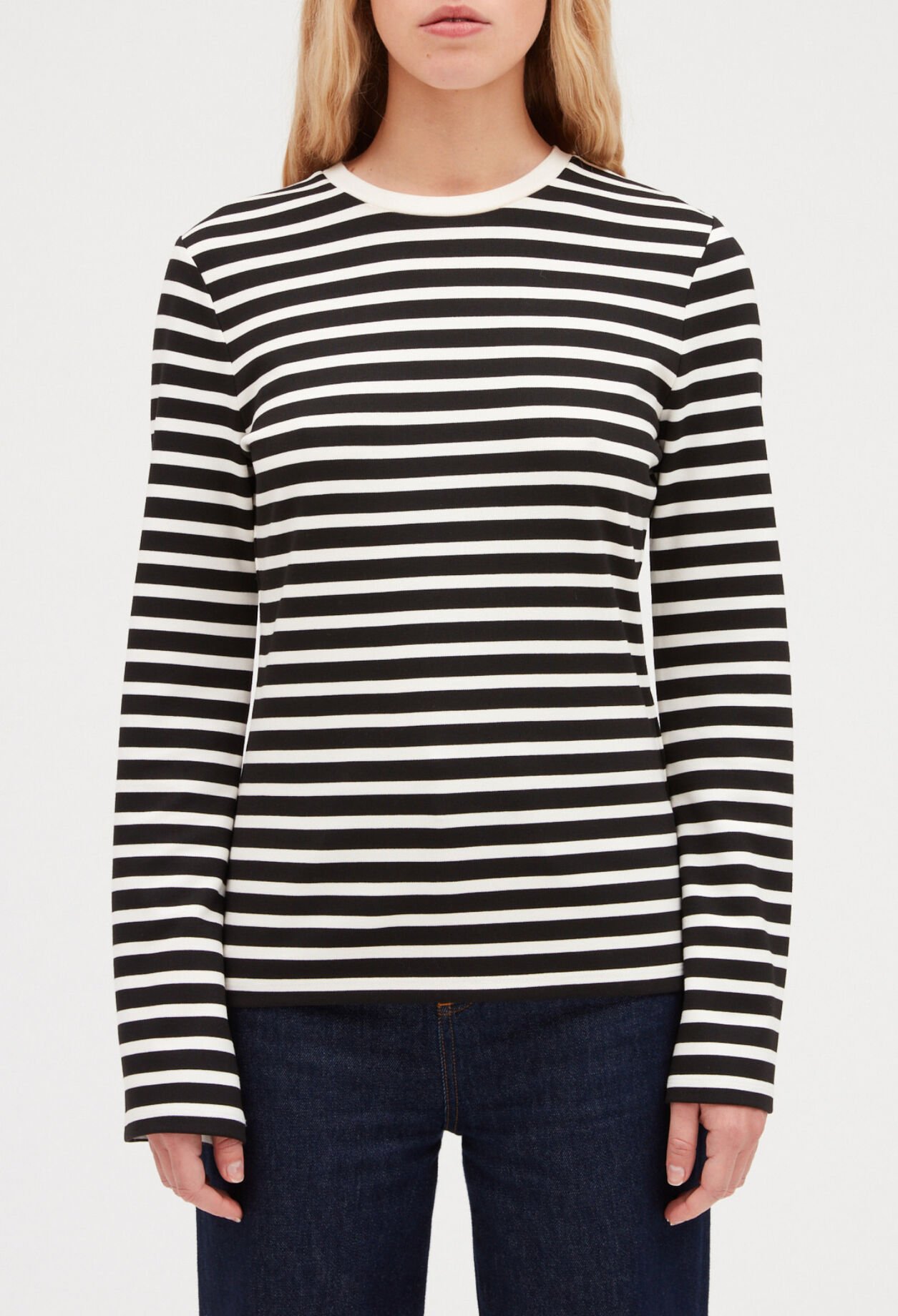 Two tone striped t-shirt