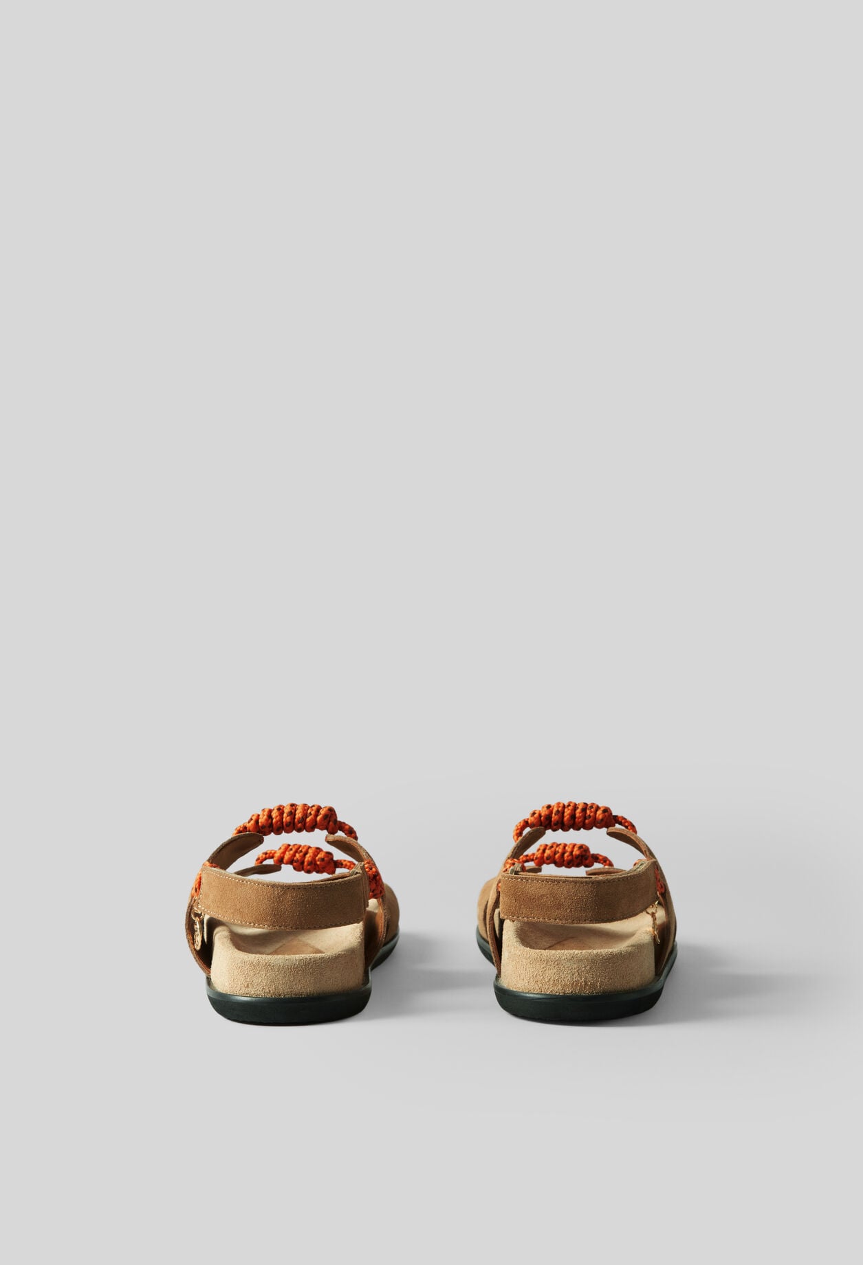 Twisted lace-up sandals