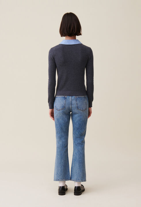 Jumper with Detachable Collar