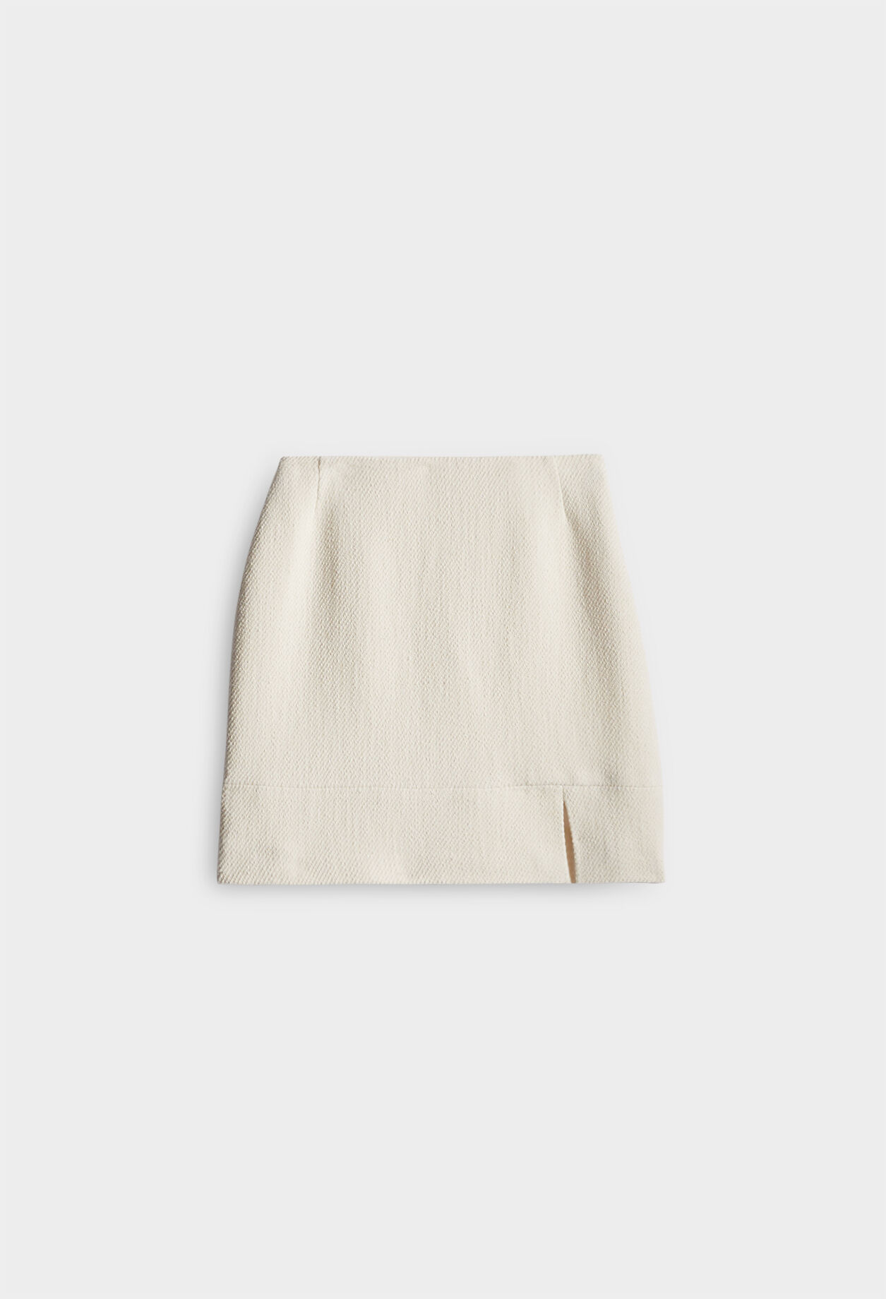 Straight mini skirt