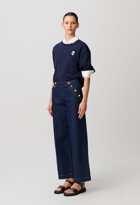 Wide-Leg Sailor Jeans