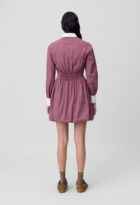 Short checked dress