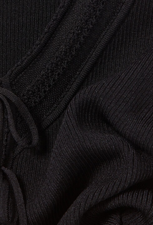 Fine knit top with bows