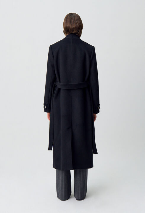Long double-breasted coat