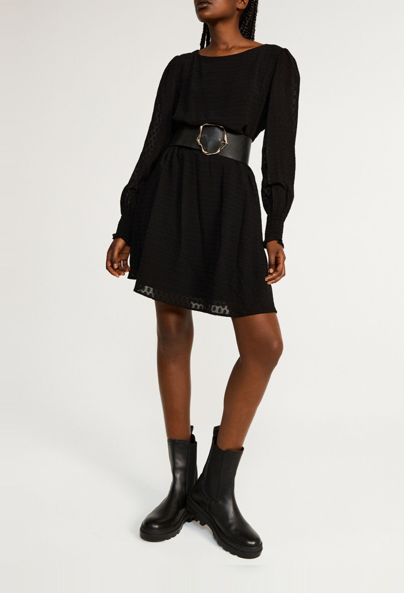 CLAUDIE PIERLOT クローディピエルロ ブラウス シャツ パール Short black dress for women | Claudie Pierlot