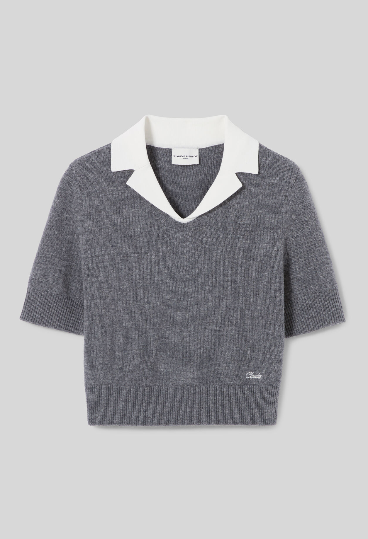 Fitted fine-knit jumper