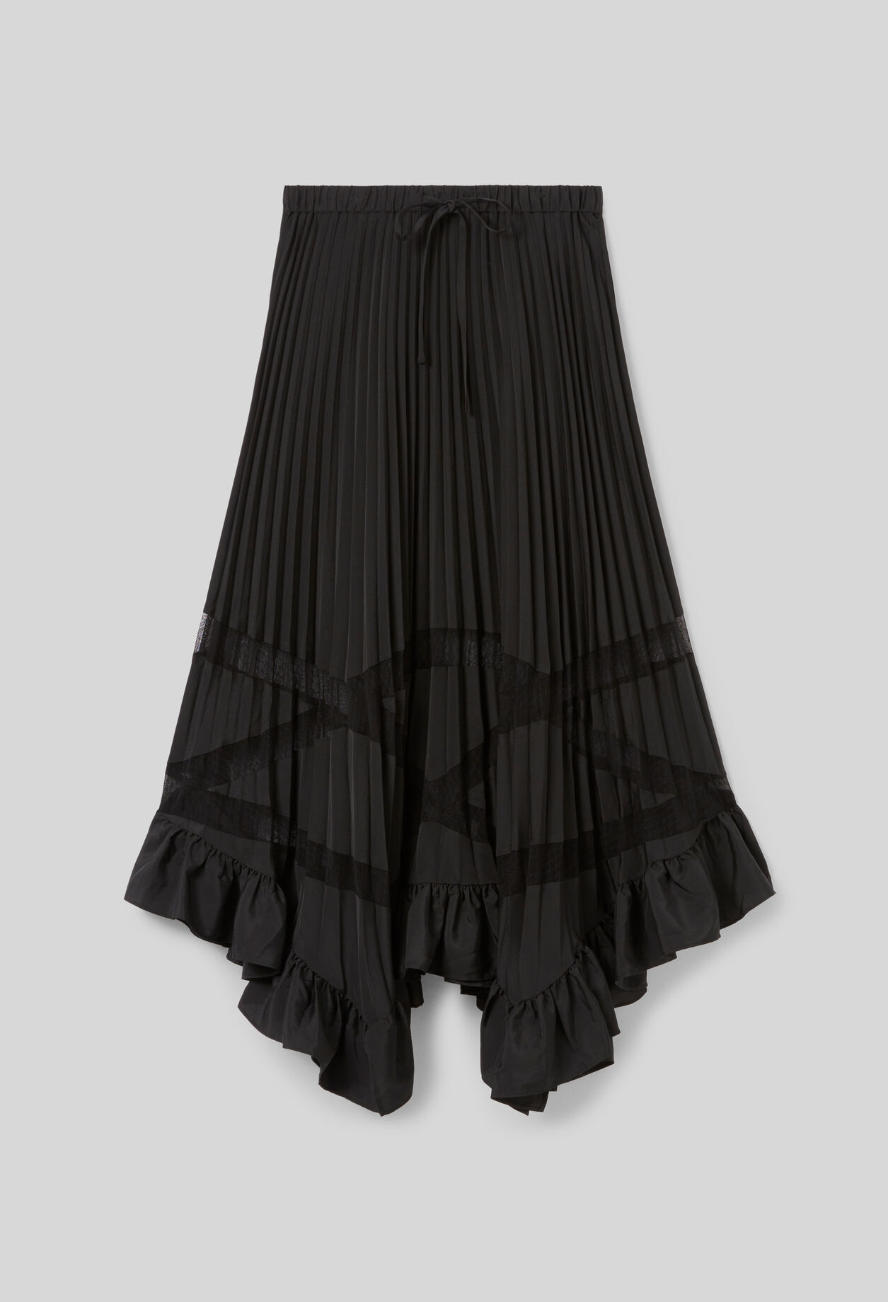 CLAUDIE PIERLOT★JUPE LONGUE PLISSEE ASYMETRIQUE スカート Jupe longue plissée asymétrique pour femme | Claudie Pierlot