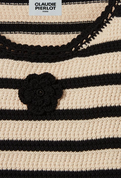 Striped Crochet Top