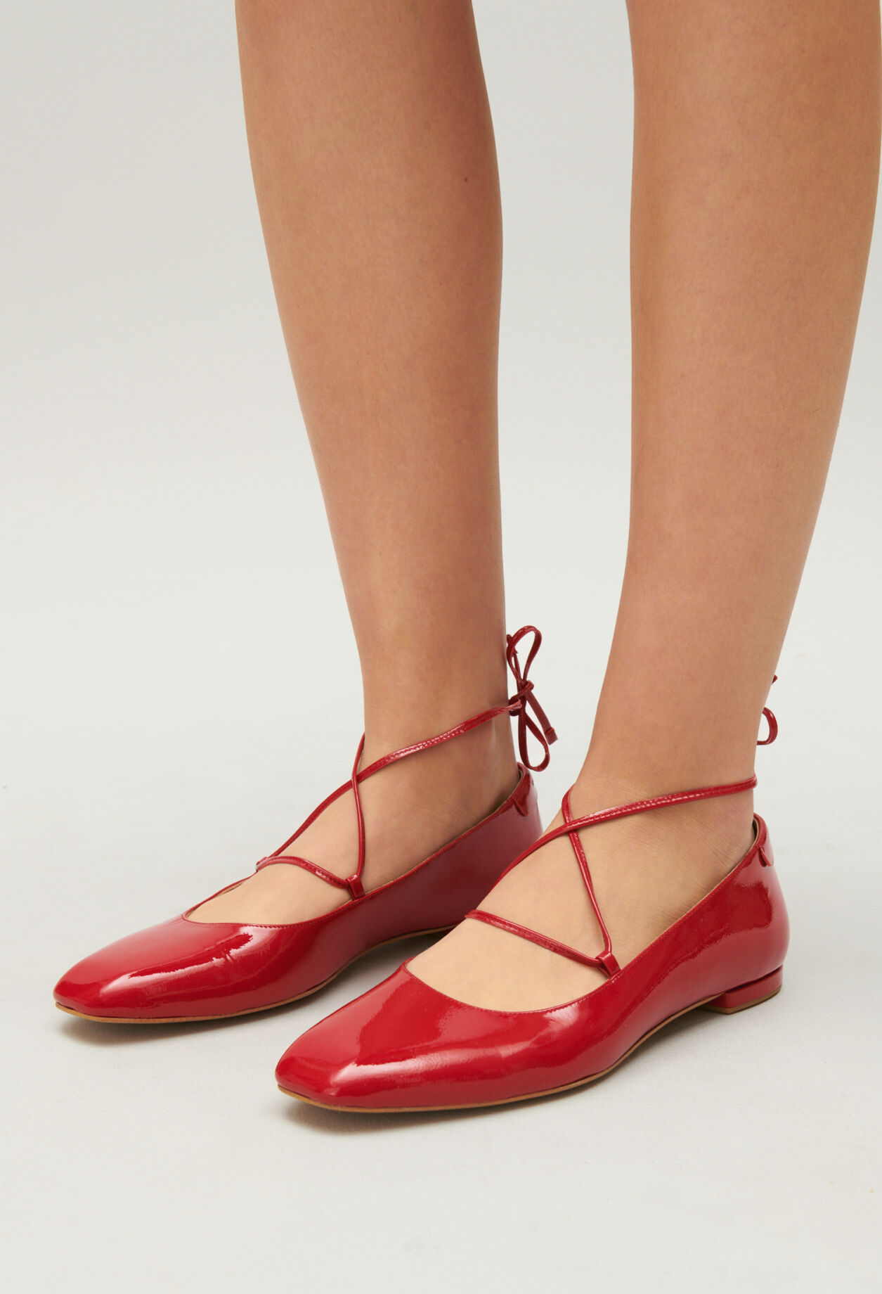 Patent ballet pumps on sale