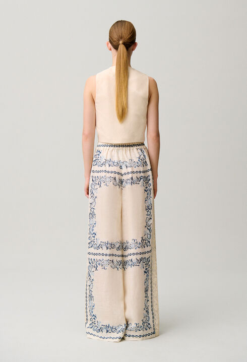 Flowy linen trousers
