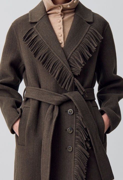 Fringed Long Coat