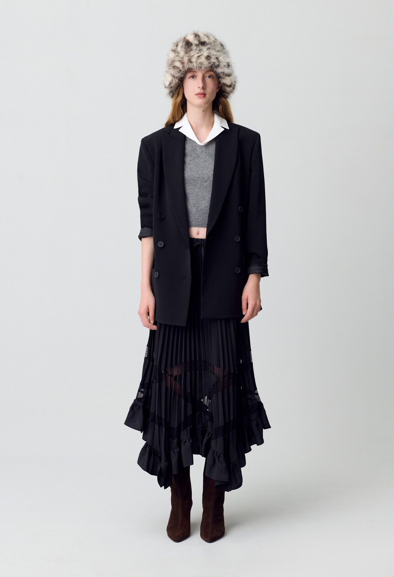 CLAUDIE PIERLOT★JUPE MIDI スカート CLAUDIE PIERLOT☆JUPE MIDI スカート