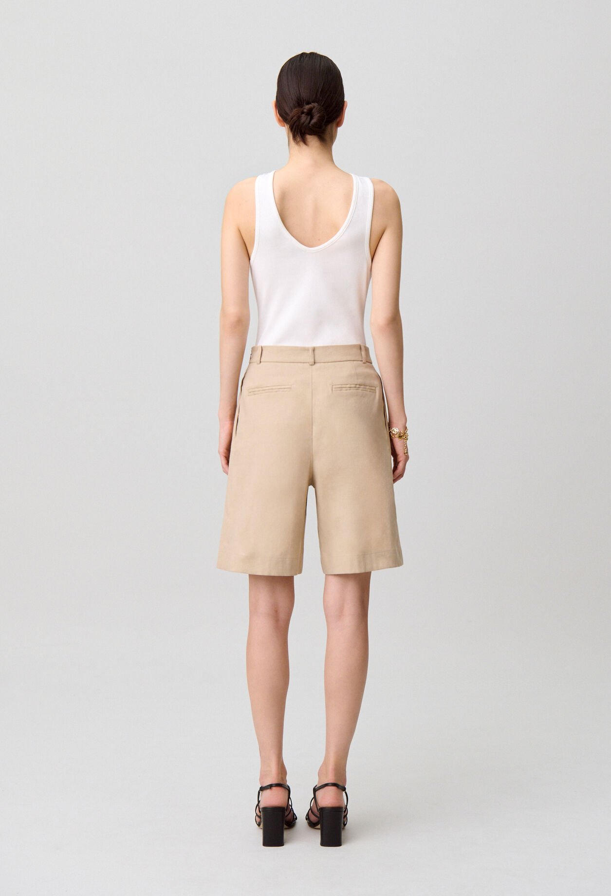 Linen Bermuda shorts
