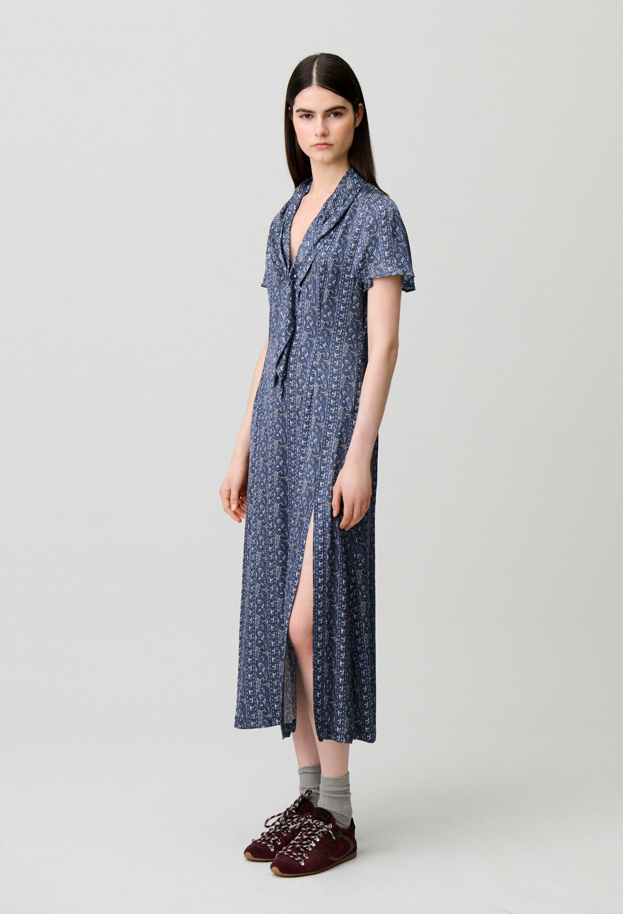 Flowy printed dress
