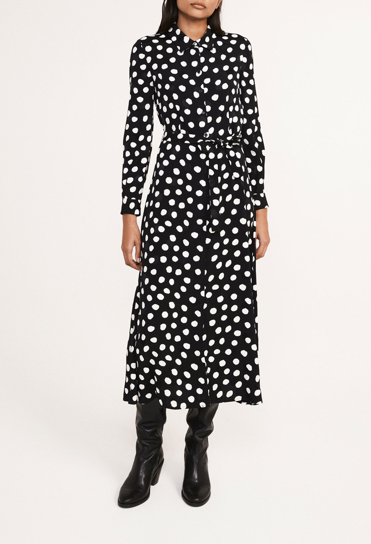 claudie pierlot shirt dress Skater shirt dress