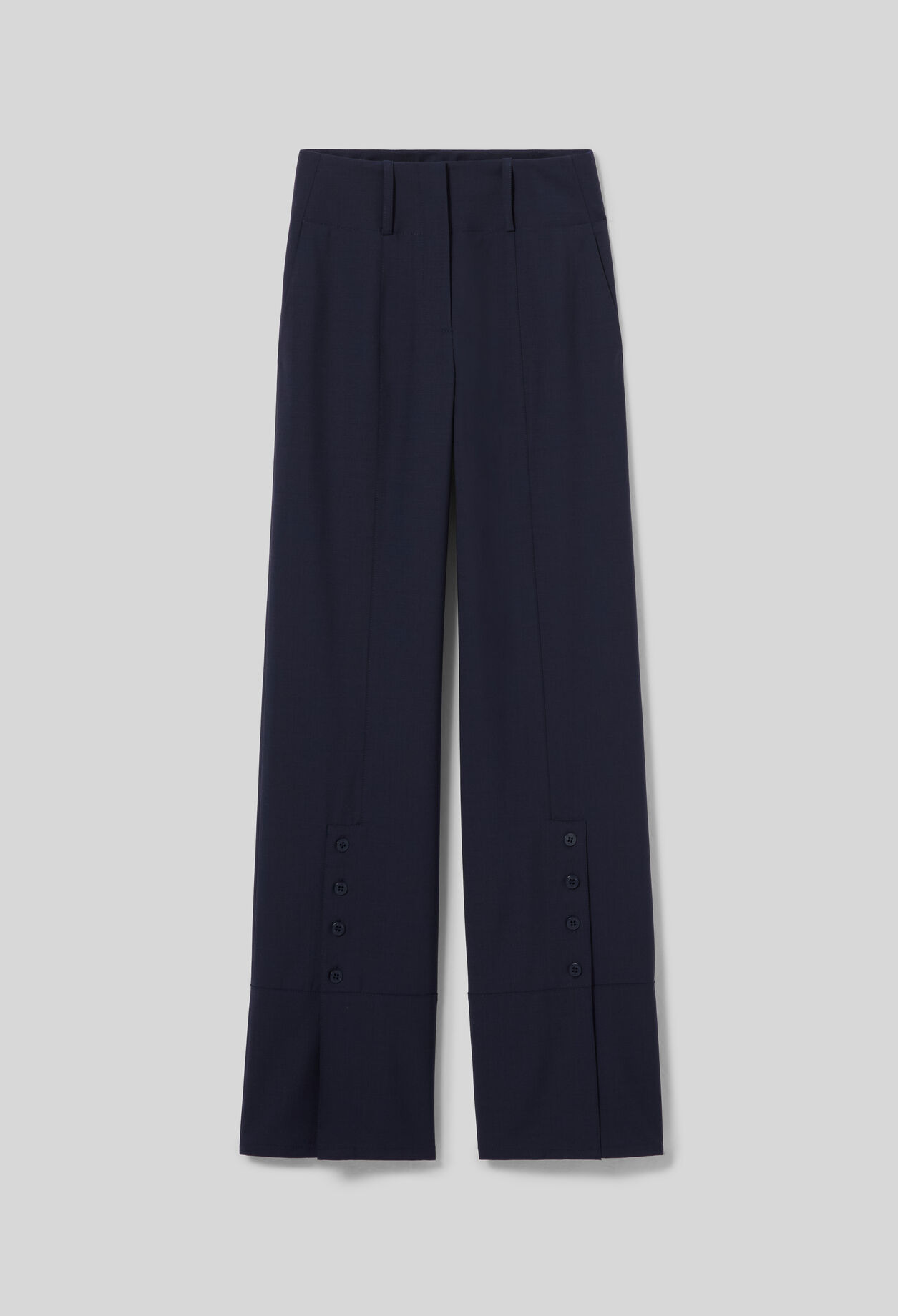 Wool blend trousers