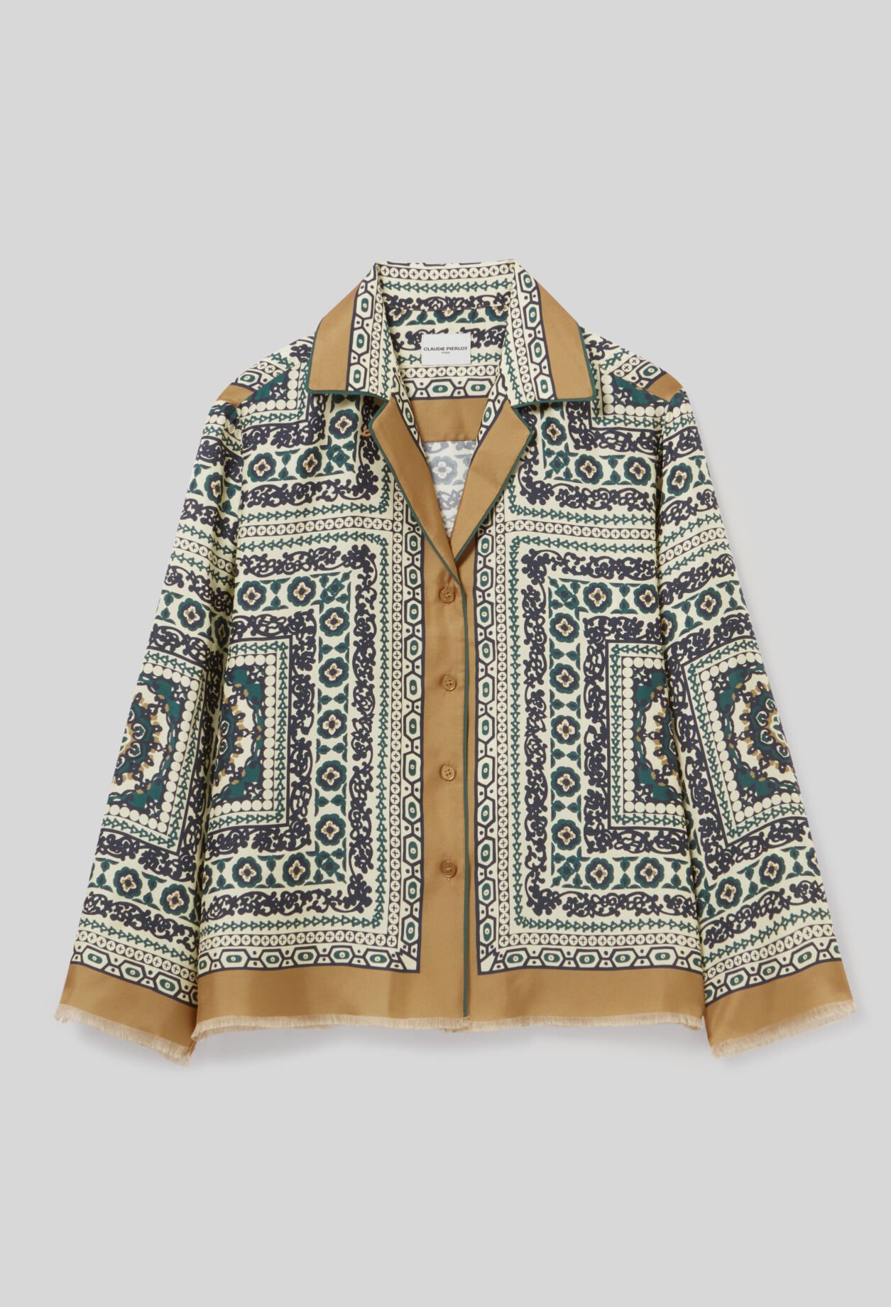Silk printed shirt