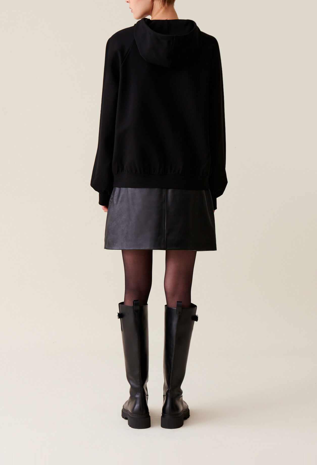 Black oversized hoodie