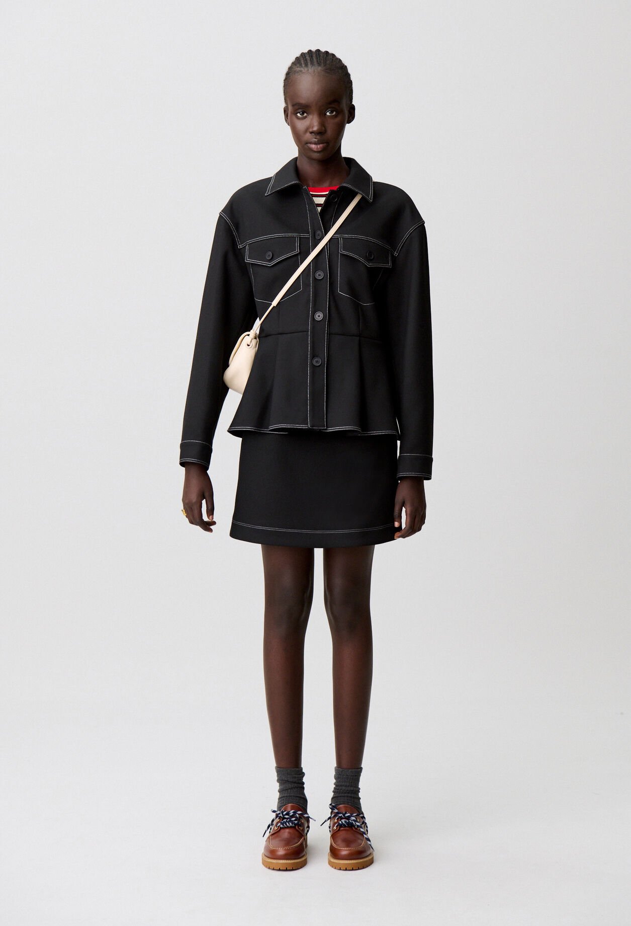 Fitted peplum jacket