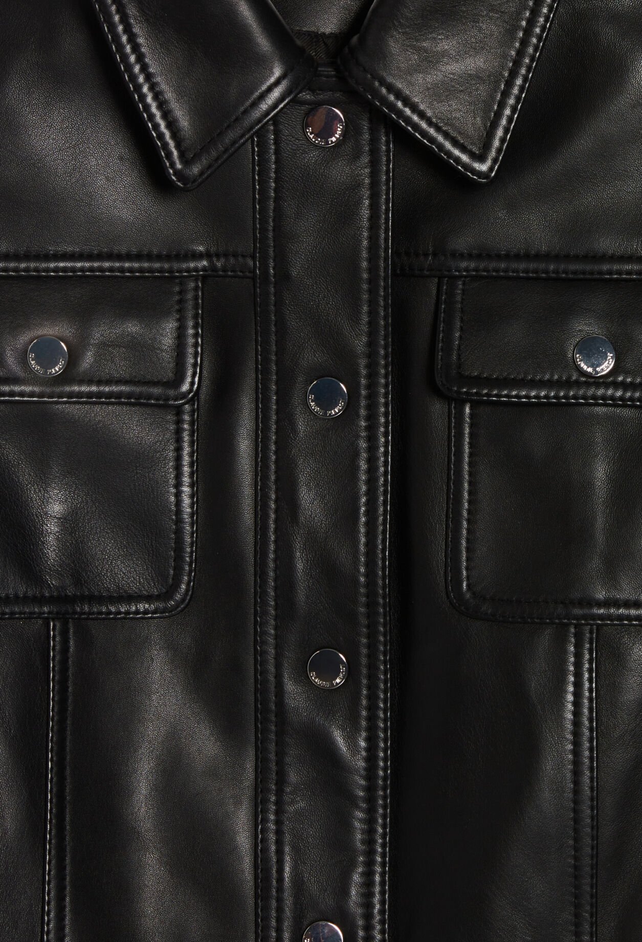 Black leather jacket
