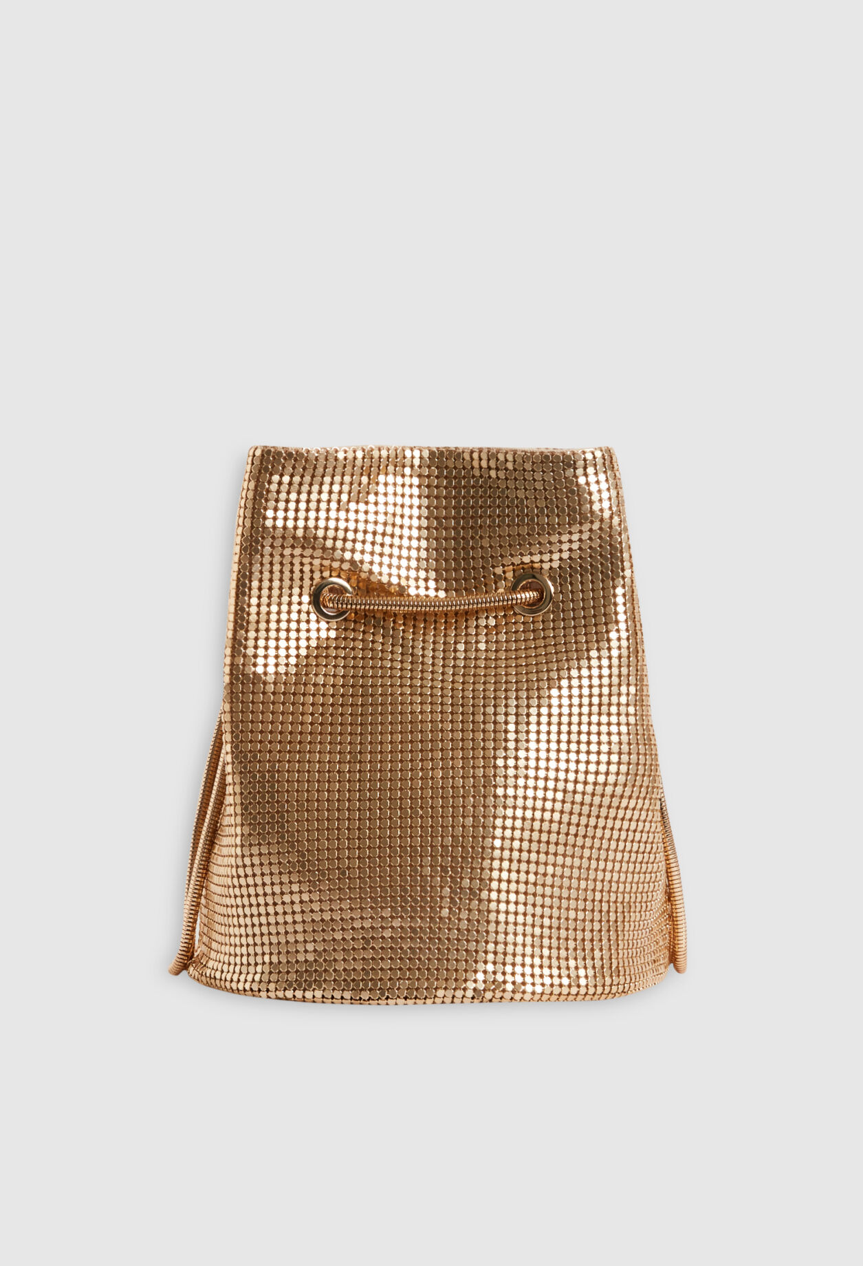 Golden chain mail bag