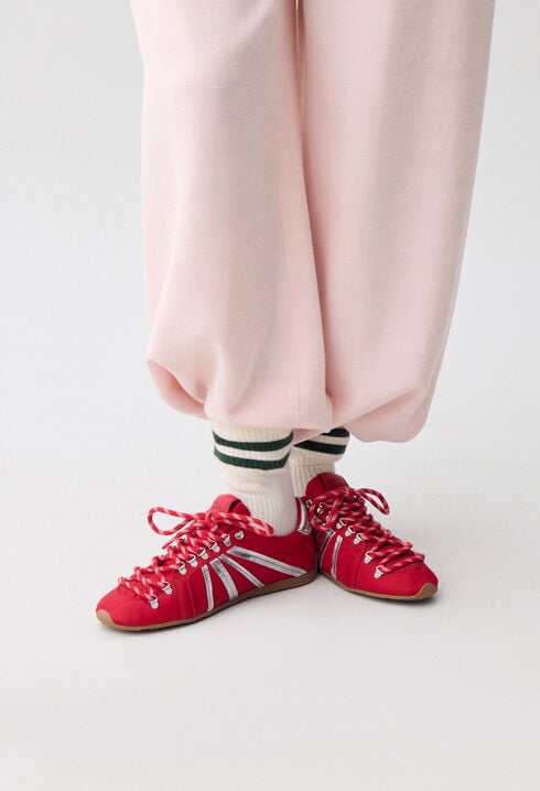 Red Poppy Swing Trainers