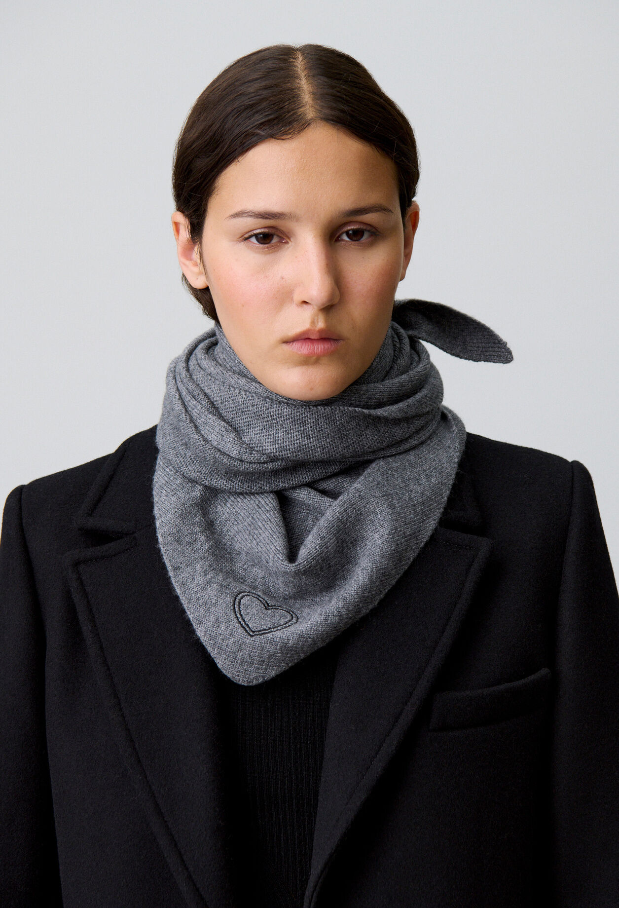 Wool and cashmere scarf