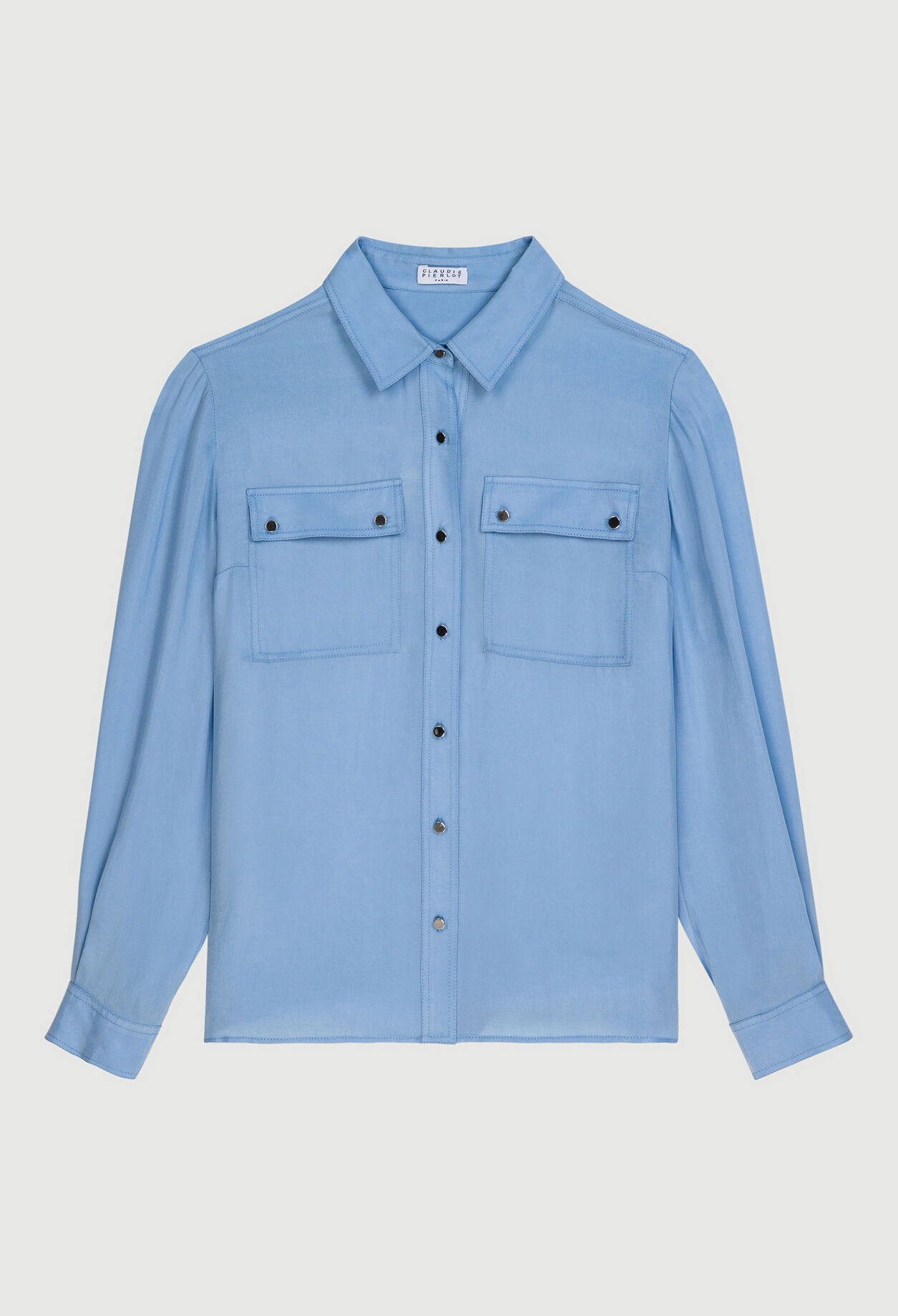 Shirt with flap pockets