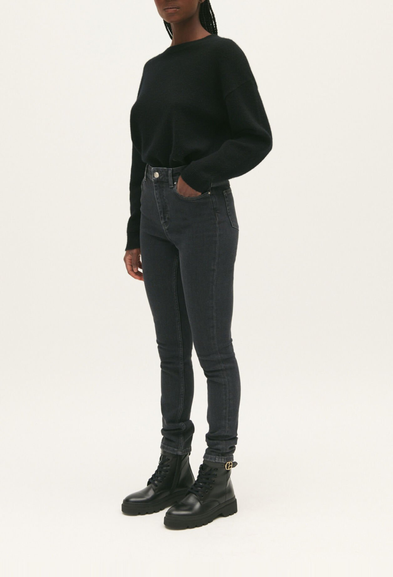 Charcoal grey skinny jeans
