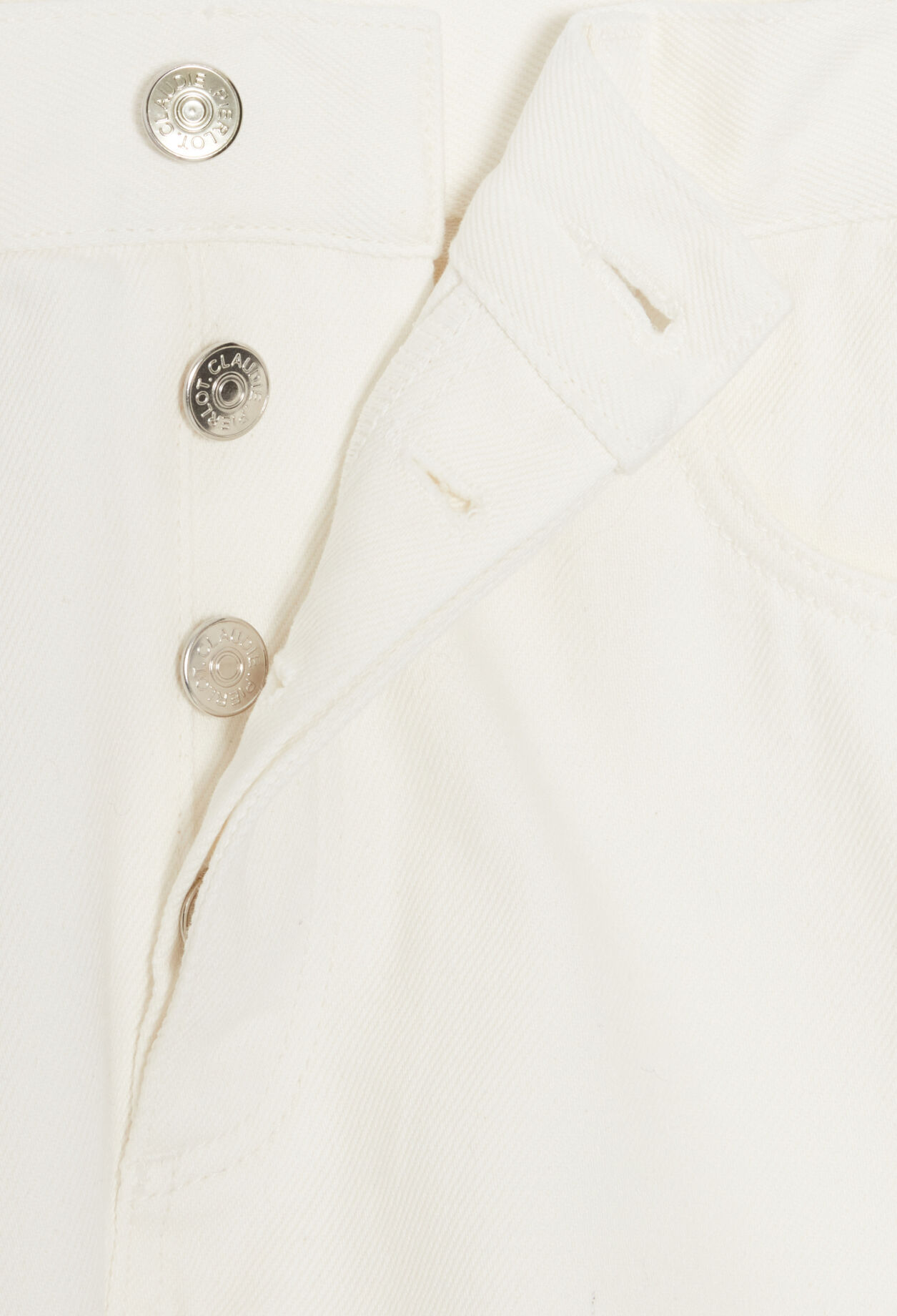 Off-white denim shorts