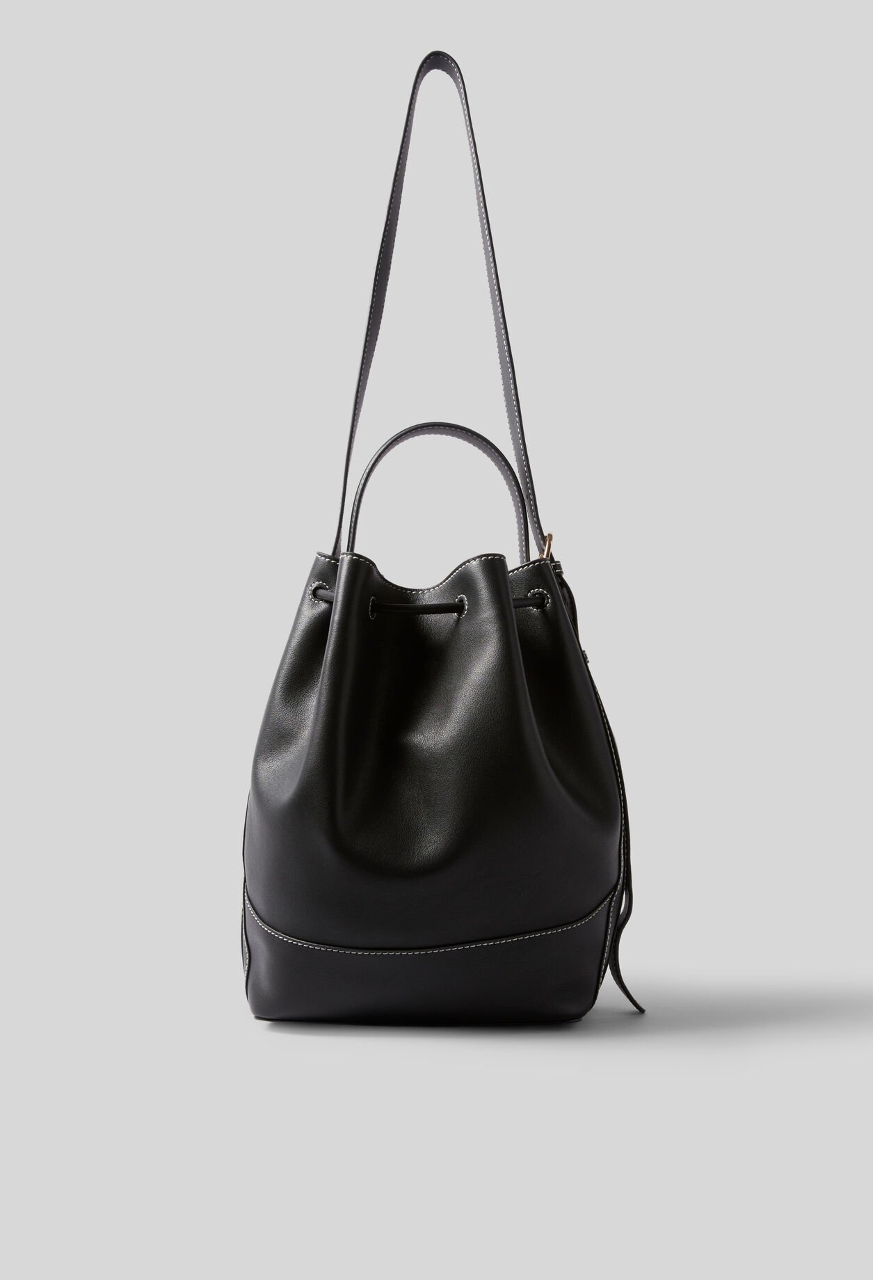 Large Leather Bucket Bag