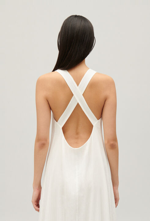 Ruffled midi dress