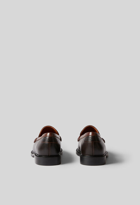 Chocolate Leather Loafers