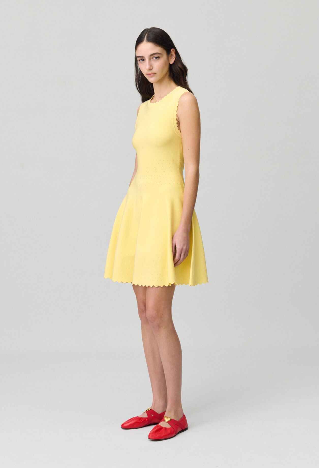 Skater Dress in Fine Knit Fabric