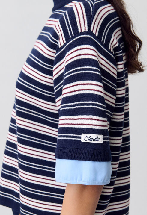 Fine Knit Striped Top