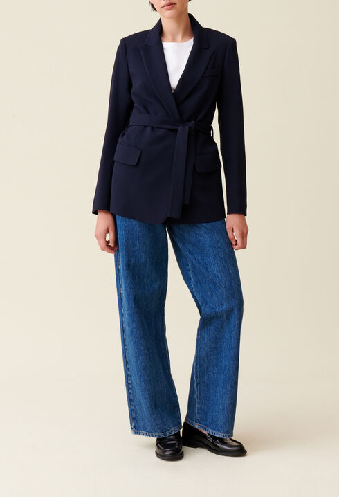 Navy blue suit jacket 