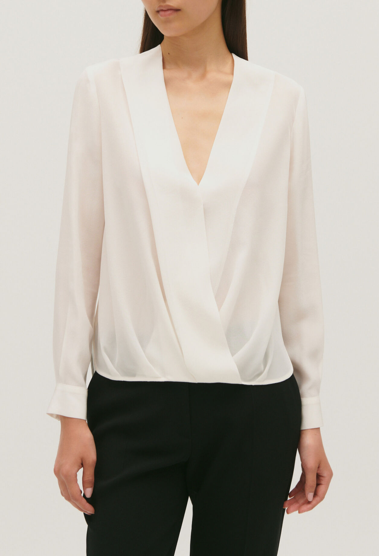 V-neck blouse