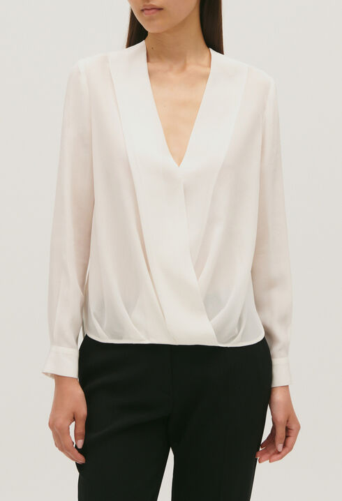 V-neck blouse