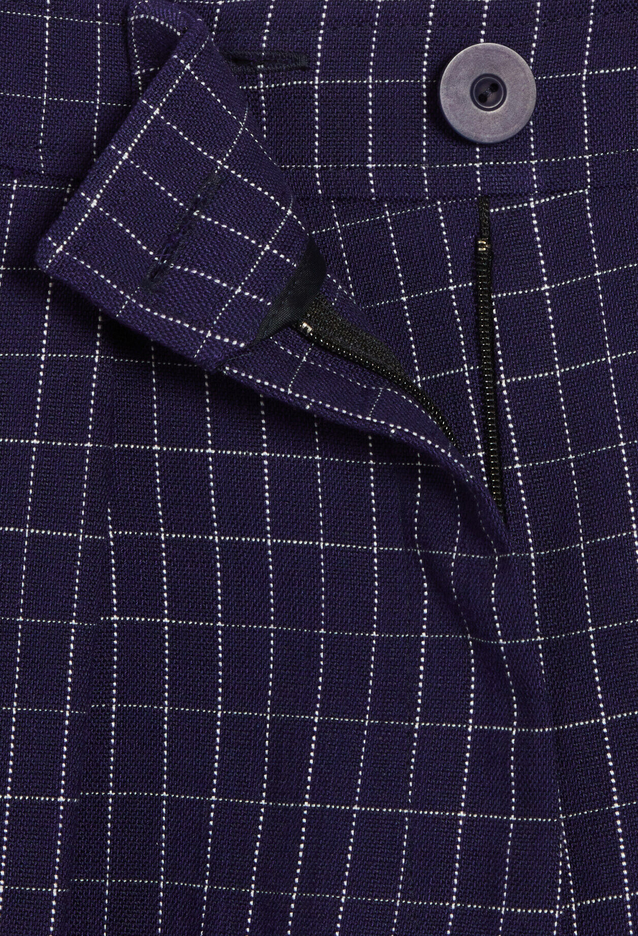 Indigo checked shorts