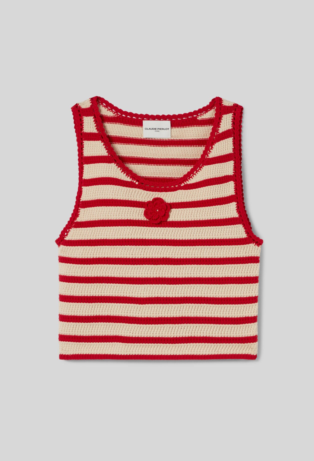 Striped Crochet Top