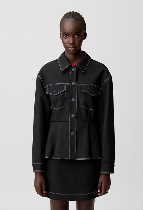 Fitted peplum jacket
