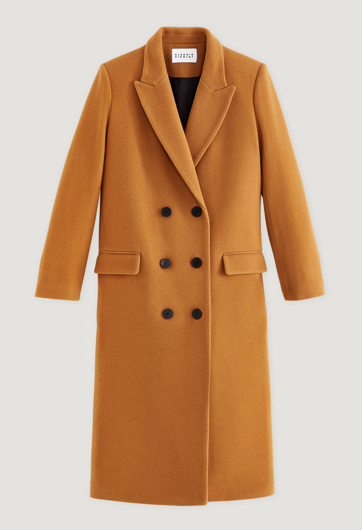 Long wool and cashmere coat