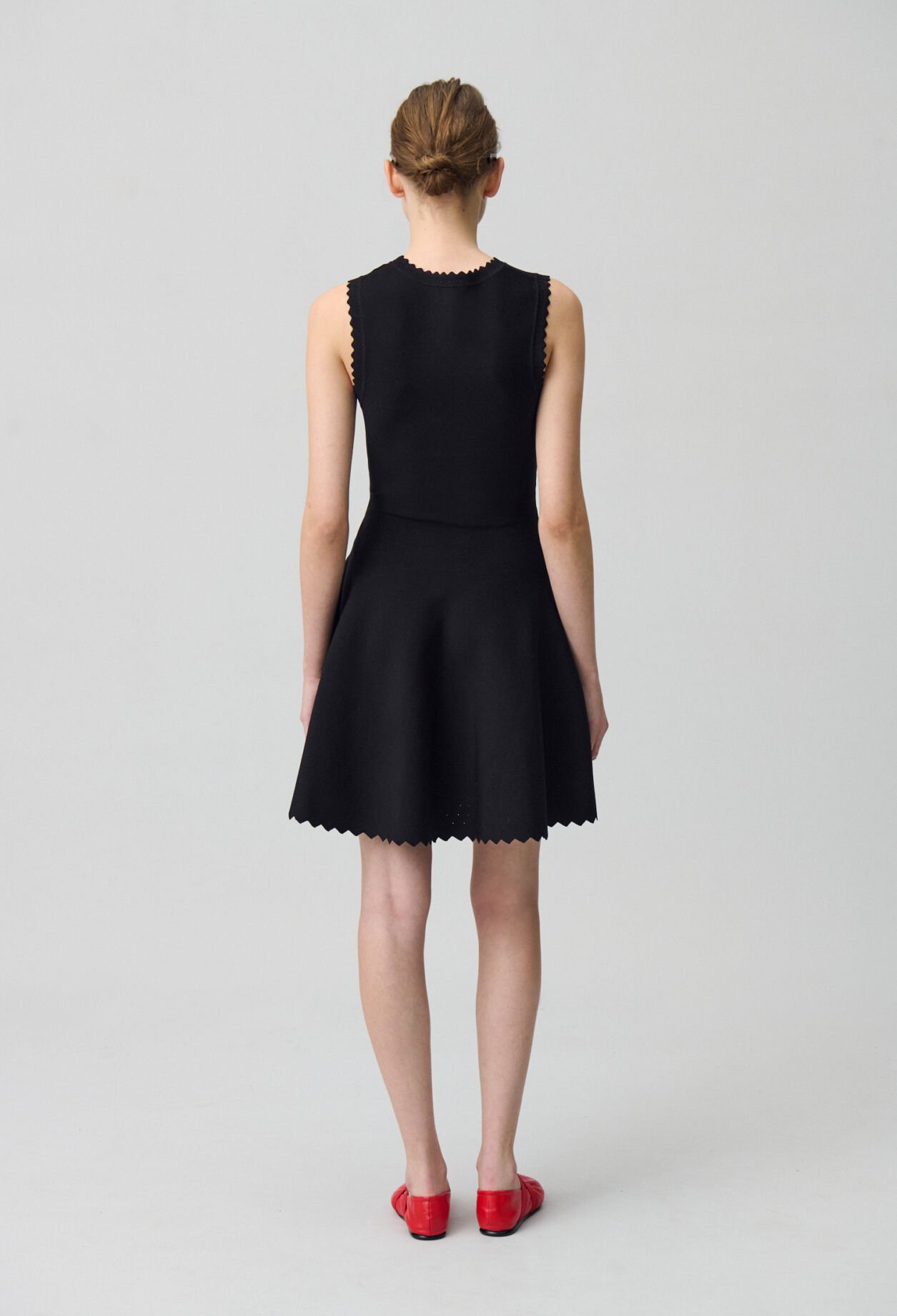 Skater Dress in Fine Knit Fabric