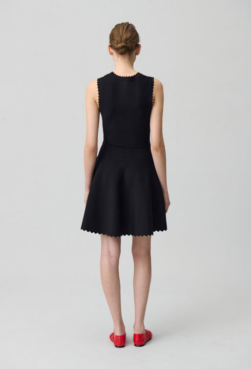Skater Dress in Fine Knit Fabric