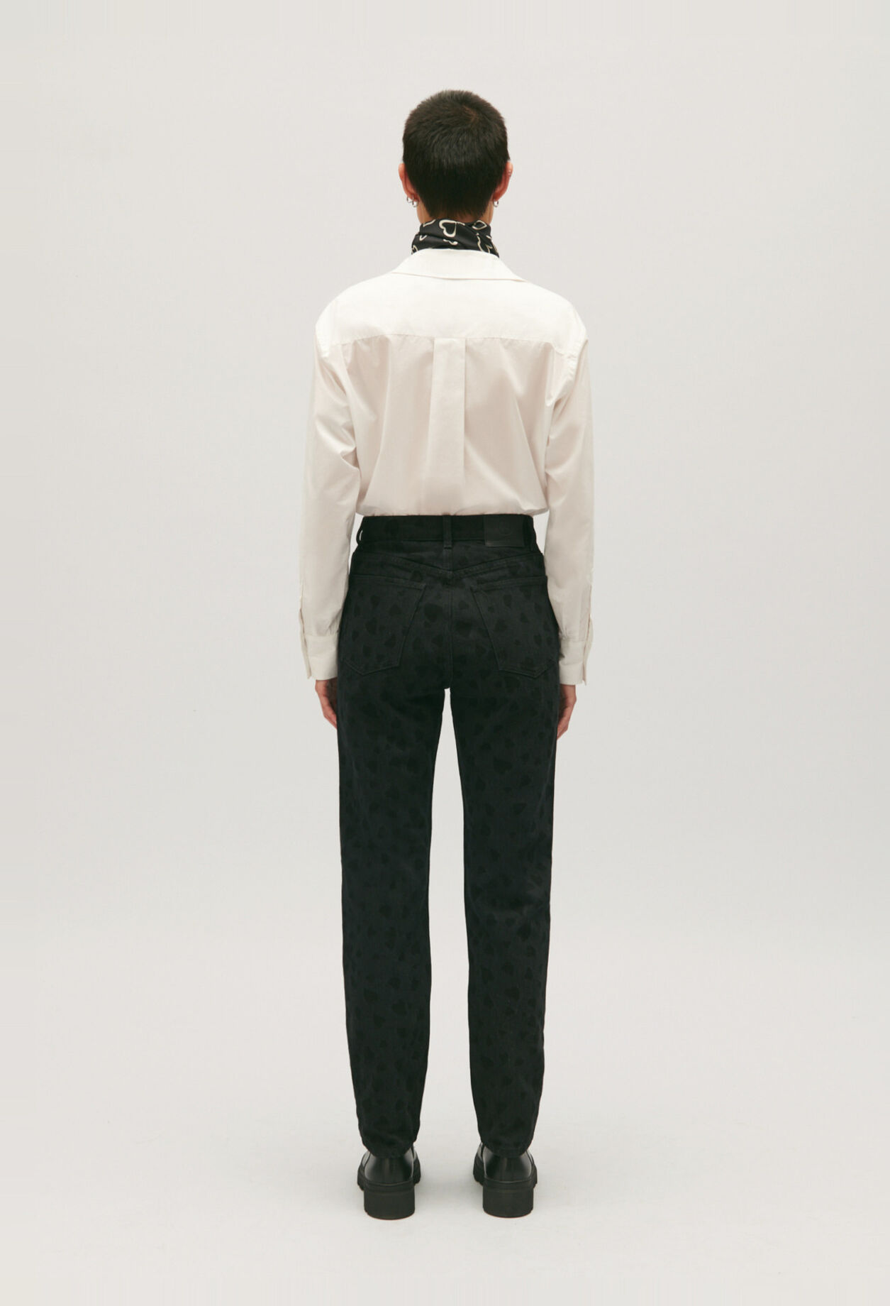 Heart straight-leg jeans