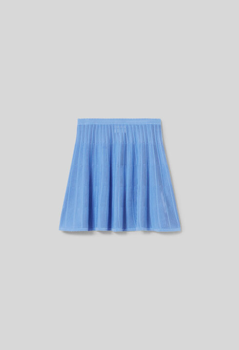 Short knit skirt