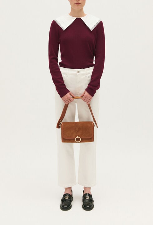 Jumper with removable collar