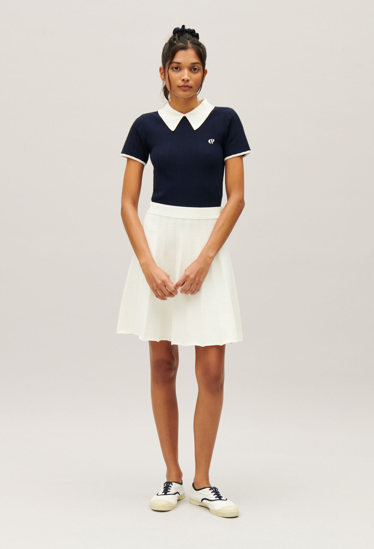 Ecru tennis skirt