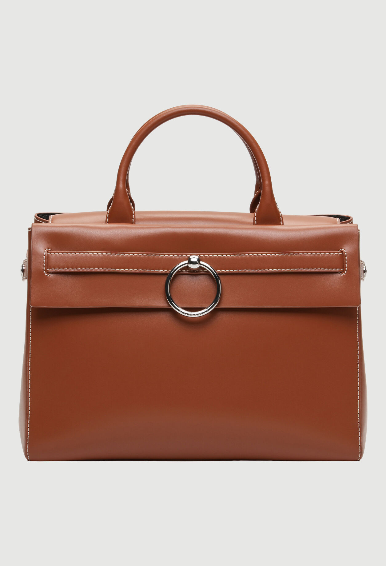 Leather tote bag